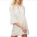 Free People Dresses | Free People Folk Town Striped Sheath Dress, Size Small | Color: Tan/White | Size: S