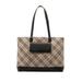 Burberry Bags | Burberry Nova Check Tote Bag Beige Multicolor Canvas Leather Women's | Color: Cream | Size: Os