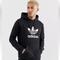 Adidas Shirts | Adidas Black Hoodie Trefoil Logo Xl | Color: Black/White | Size: Xl