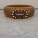 J. Crew Jewelry | J.Crew X Lulu Frost Rhinestones Crystals Pave Antique Bangle Bracelet | Color: Brown/Tan | Size: Os