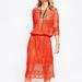 Free People Dresses | Free People Red Luna Pimento Lace Night Out Dress | Color: Red | Size: S