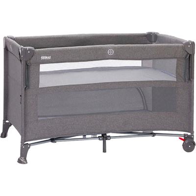 Baby-Reisebett FILLIKID "Porto", Baby, Gr. kein Härtegrad, grau (grau melange), Babybetten, inkl. Transporttasche