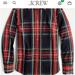 J. Crew Tops | J.Crew Women’s Button Down “Perfect” Women 6 Navy Blue Red Green | Color: Blue/Red | Size: 6