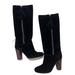 Coach Shoes | Black Coach Suede Knee High Boots Size 7b With Tassel | Color: Black | Size: 7