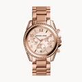 Michael Kors Accessories | Michael Kors Women's Blair Chronograph Rose Gold-Tone Stainless Steel Watch | Color: Gold/Pink | Size: Os