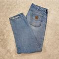 Carhartt Jeans | Carhartt Vintage Jeans Relaxed Work Jeans 34x32 Distressed | Color: Blue | Size: 34