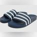 Adidas Shoes | Adidas Adilette Slide / Classic Soccer Slide Women’s 10/ Men’s 8 New | Color: Blue/White | Size: 10