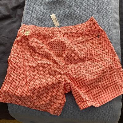J. Crew Swim | Jcrew New Mens Bathing Suit Size 38 | Color: Red | Size: 38