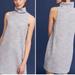 Anthropologie Dresses | Anthropologie Akemi + Kim Striped Textured Turtleneck Dress | Color: Blue/Gray | Size: M