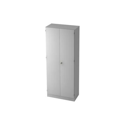 Hammerbacher schrank Solid 5 OH BxTxH 80x42x200,4cm Sockelblende Griff SG Grau/Grau