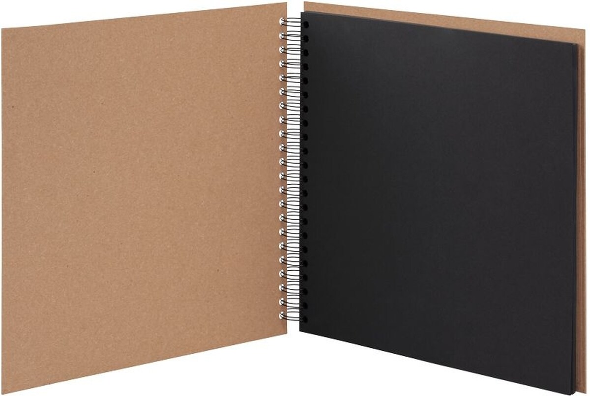 Fotoalbum Whire-O 60 Seiten 290x290mm kraft/schwarz Image