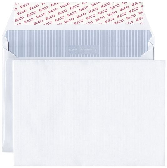 Elco 48583 Versandtasche documento - B5, weiß, 120 g/qm, Haftklebung, 20 mm Seitenfalte Image