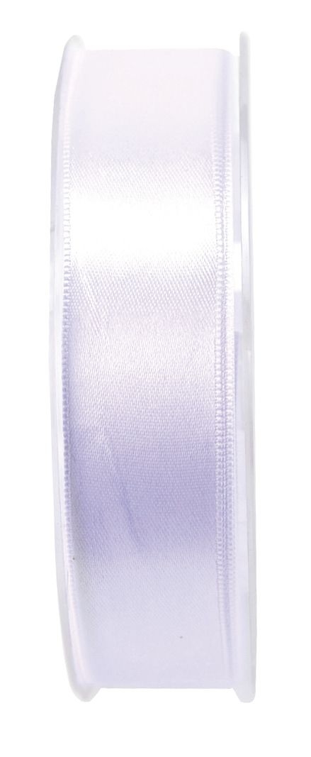 Goldina® 8172025010025 Doppelsatinband - 25 mm x 25 m, weiß Image