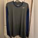 Nike Shirts | Men’s Nike Pro Xxl Nike Fit Dry Baseball Long Sleeve | Color: Blue/Gray | Size: Xxl
