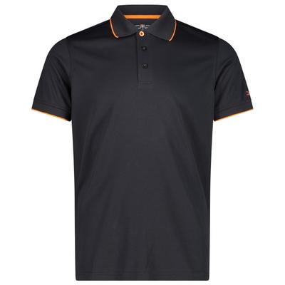 CMP - Polo Piquet - Polo-Shirt Gr 52 grau/schwarz Image