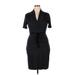 The Limited Casual Dress - Sheath V Neck Short sleeves: Black Dresses - Women's Size X-Large