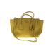 Prada Leather Satchel: Yellow Print Bags