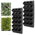 CEIEVER Wall Planting Pot, Hanging Planter Bags 36Pcs Self Watering Vertical Pocket Garden Wall Easy Installation Planter Outdoor Hanging Vertical Living Green Wall for Indoor/Outdoor/Balcony