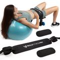 Hip Thrust Belt For Dumbbells Heavy, Kettlebells, Plates - Ultra-Durable Booty Belt for Hip Thrust - Hip Thrust Pad With Weight Support Pouches for Ultimate Stability and Comfort - Weight Lifting Belt