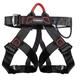 WMLBK Climbing Harness Safety Harness, Universal Hip Harness Climbing Harness Safety Harness Climbing Equipment Rope Brake Crampons for Trees Crampons, Maximum Load 800KG (black)