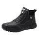 Winter Shoes Men's Winter Boots Lined Trainers & Sports Shoes Warm Winter Snow Boots Hiking Shoes Non-Slip Combat Boots Men Outdoor Shoes for Hiking Work Camping, 02 black, 7 UK