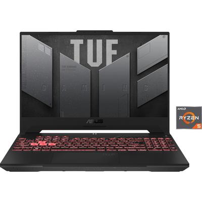 ASUS Gaming-Notebook "TUF Gaming A15 Laptop, Full HD IPS-Display, 16GB RAM, Windows 11 Home" Notebooks Gr. 16 GB RAM 512 GB SSD, Ryzen 5, Windows 11 Home, grau (mecha gray)