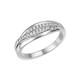 Fingerring FIRETTI "Schmuck Geschenk Silber 925 Silberring Ring glitzernd" Fingerringe Gr. 62, Silber 925 (Sterlingsilber), 2,2 mm, silberfarben (silberfarben, kristallweiß, kristallweiß) Damen Fingerringe