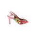Mootsies Tootsies Heels: Pink Tropical Shoes - Women's Size 9 1/2