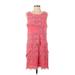 Jessica Simpson Casual Dress - Shift Scoop Neck Sleeveless: Pink Dresses - Women's Size 8