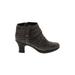 Dansko Ankle Boots: Gray Solid Shoes - Women's Size 38 - Round Toe