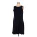 Ann Taylor LOFT Casual Dress - Shift: Black Solid Dresses - Women's Size Small Petite