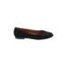 Margaux Flats: Slip-on Chunky Heel Casual Black Print Shoes - Women's Size 8 1/2 - Round Toe