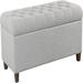 Button Storage Ottoman Bench - 18"D x 40"W x 18"H