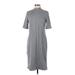 Old Navy Casual Dress - Shift: Gray Marled Dresses - New - Women's Size Medium