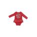 Cat & Jack Long Sleeve Onesie: Red Bottoms - Size 6-9 Month