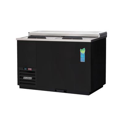 Everest Refrigeration EGC50 2 Section Glass Chiller w/ 230 Mug Capacity, Black, 115v