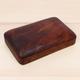 Box || Dark brown wood || Vintage wood box || Hand made wood box / Jewellery box