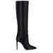 Pointed-toe Knee-high Stiletto Boots