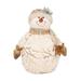 Anvazise Snowman Doll Plush Pine Decor Cute Shape Increased Holiday Spirit White Christmas Snowman Toy Gifts for Home