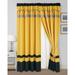 Red Barrel Studio® Arinjay Polyester Room Darkening Curtain Pair 84.0 H x 60.0 W in orange/gray/black/yellowPolyester | Wayfair