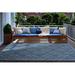 Blue/White 87 x 63 x 0.12 in Indoor/Outdoor Area Rug - Winston Porter Rectangle Demerrick Indoor/Outdoor Area Rug w/ Non-Slip Backing Polypropylene | Wayfair