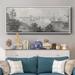 Breakwater Bay City Of Detroit Framed On Canvas Print Canvas, Solid Wood in Gray/White | 20 H x 50 W x 1.5 D in | Wayfair