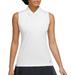 Nike Dri-FIT Victory Women s Sleeveless Golf Polo Color: White/Black Size: M