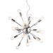 Silver Sputnik Multi Light Metal Dimmable Ceiling Light