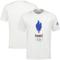 Olympische Spiele Paris 2024 Le Coq Sportif Team France Olympic Village Fanwear T-Shirt – Weiß