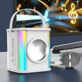 Ikohbadg Portable Karaoke Colorful Light Wireless Speakers K-song with Microphone 15W High Power HiFi Stereo Sound Subwoofer Bluetooth Speakers 4000mA Large Battery