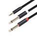 Apmemiss Clearance 3.5mm 1/8 TRS to Dual 6.35mm 1/4 TS Mono Stereo Y-Cable Splitter Cord for Smartphone Computer CD Player Speakers and Home Systems Amplifier Christmas Gifts