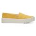 TOMS Women's Yellow Verona Slip-On Sneakers Shoes, Size 8.5