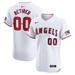 Men's Nike White Los Angeles Angels Home Elite Pick-A-Player Retired Roster Patch Jersey