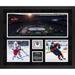 New York Rangers vs. Islanders Framed 20'' x 24'' 2024 NHL Stadium Series 3-Photograph Collage with Game-Used Ice - Limited Edition of 500